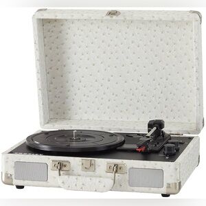 Vintage Crosley Cruiser Plus 3-Speed Vintage Vinyl Record Player + Records